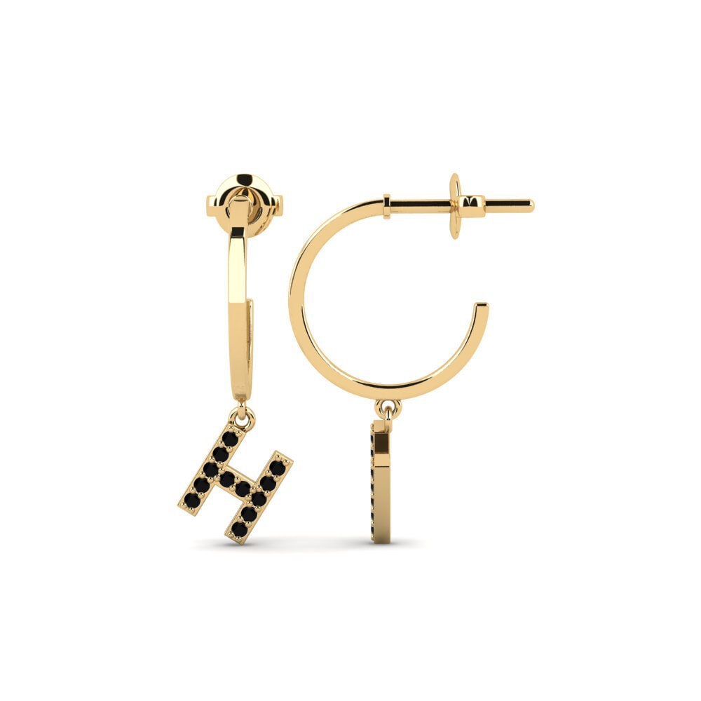 Black Onyx Women's Earring Bundok - H