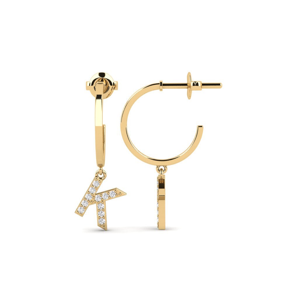White sapphire Women's Earring Bundok - K