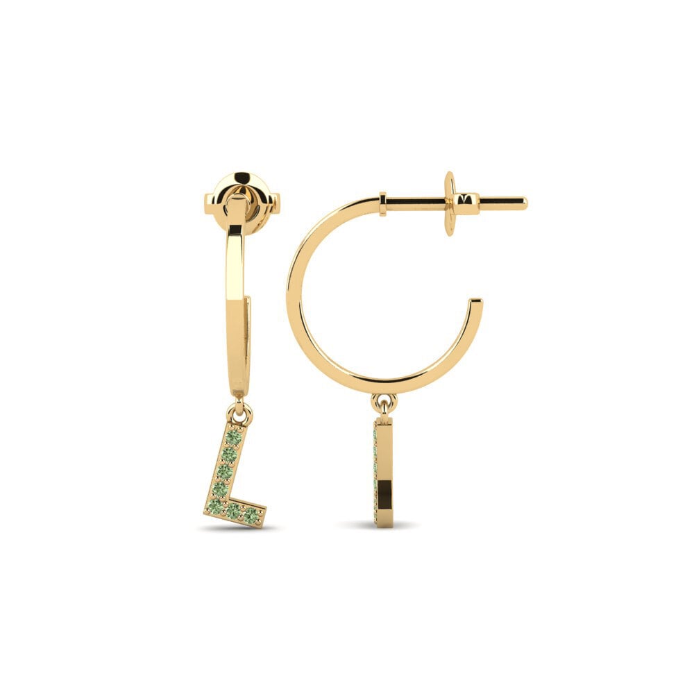 Green Diamond Women's Earring Bundok - L