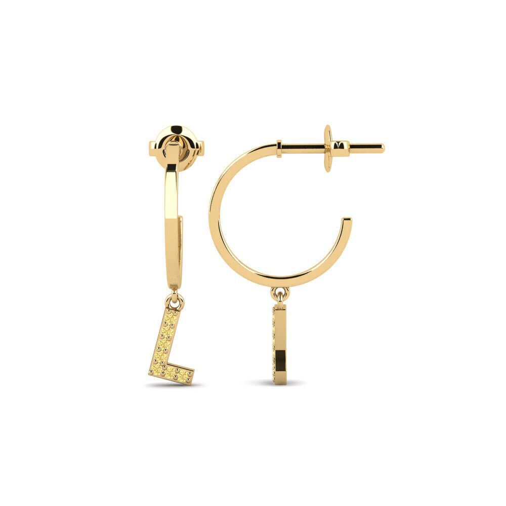 Yellow Diamond Women's Earring Bundok - L