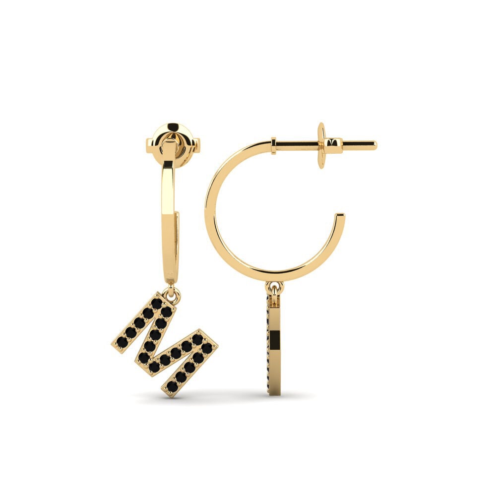 Black Onyx Women's Earring Bundok - M