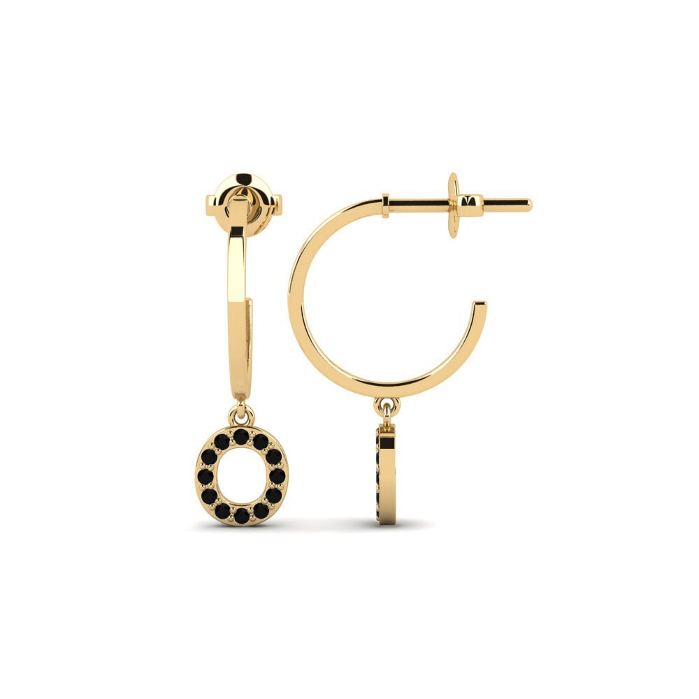 Black Sapphire Women's Earring Bundok - O