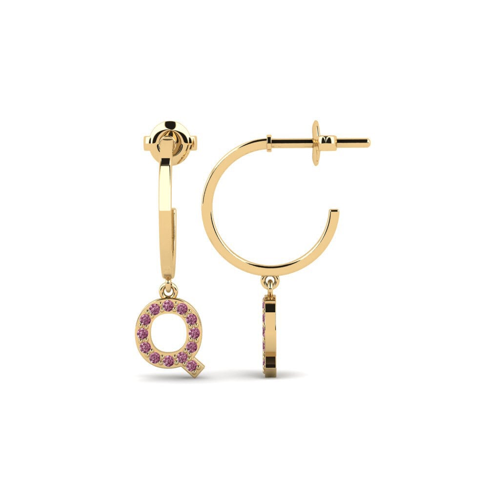 Rhodolite Garnet Women's Earring Bundok - Q
