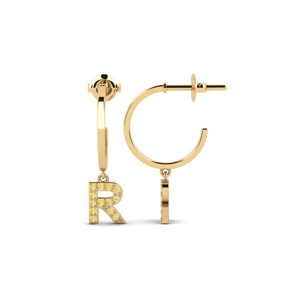 Yellow Diamond Women's Earring Bundok - R