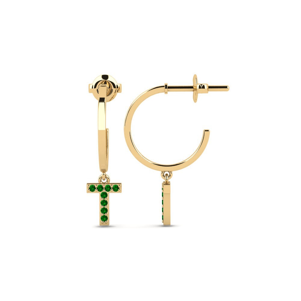 Green Zirconia Women's Earring Bundok - T