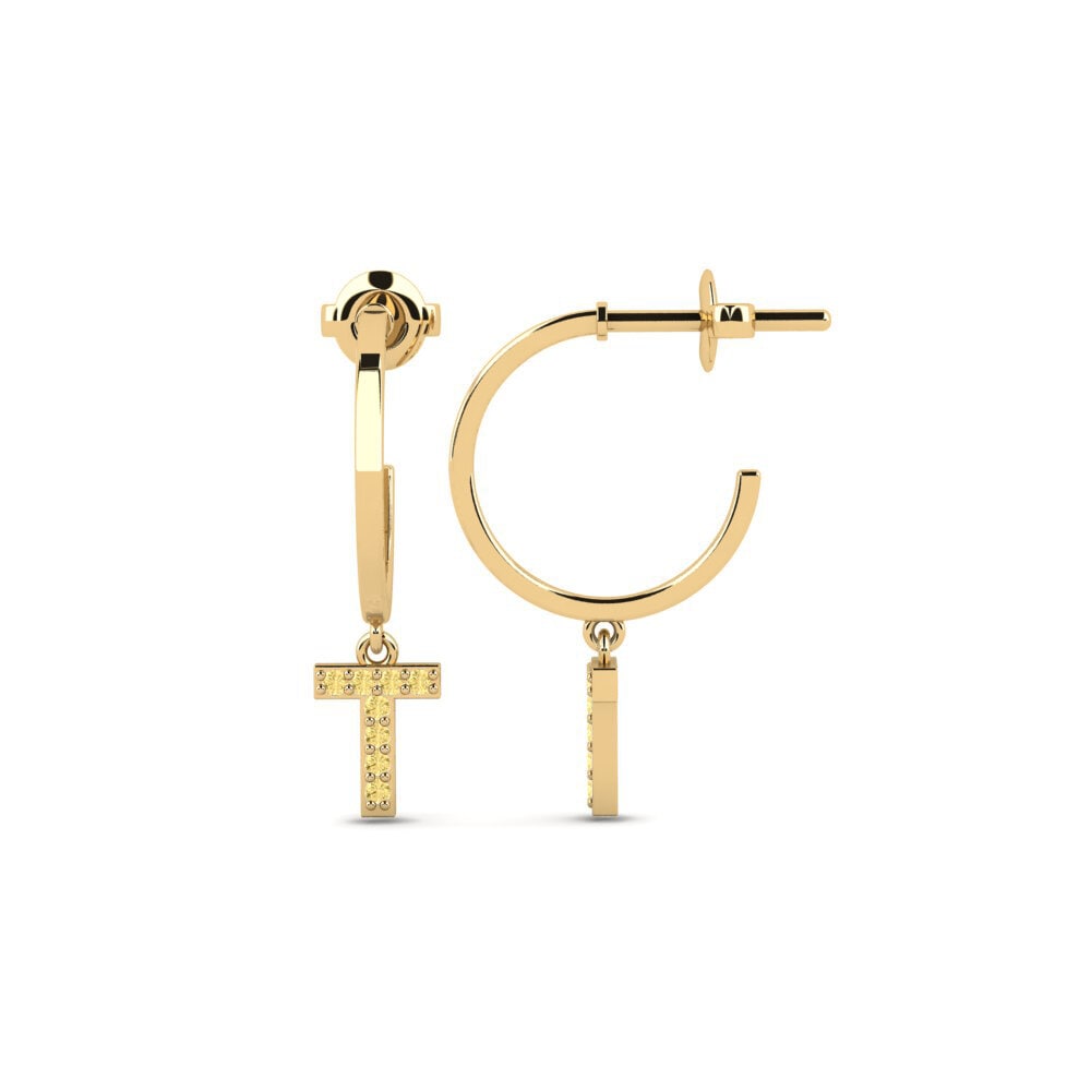 Yellow Diamond Women's Earring Bundok - T