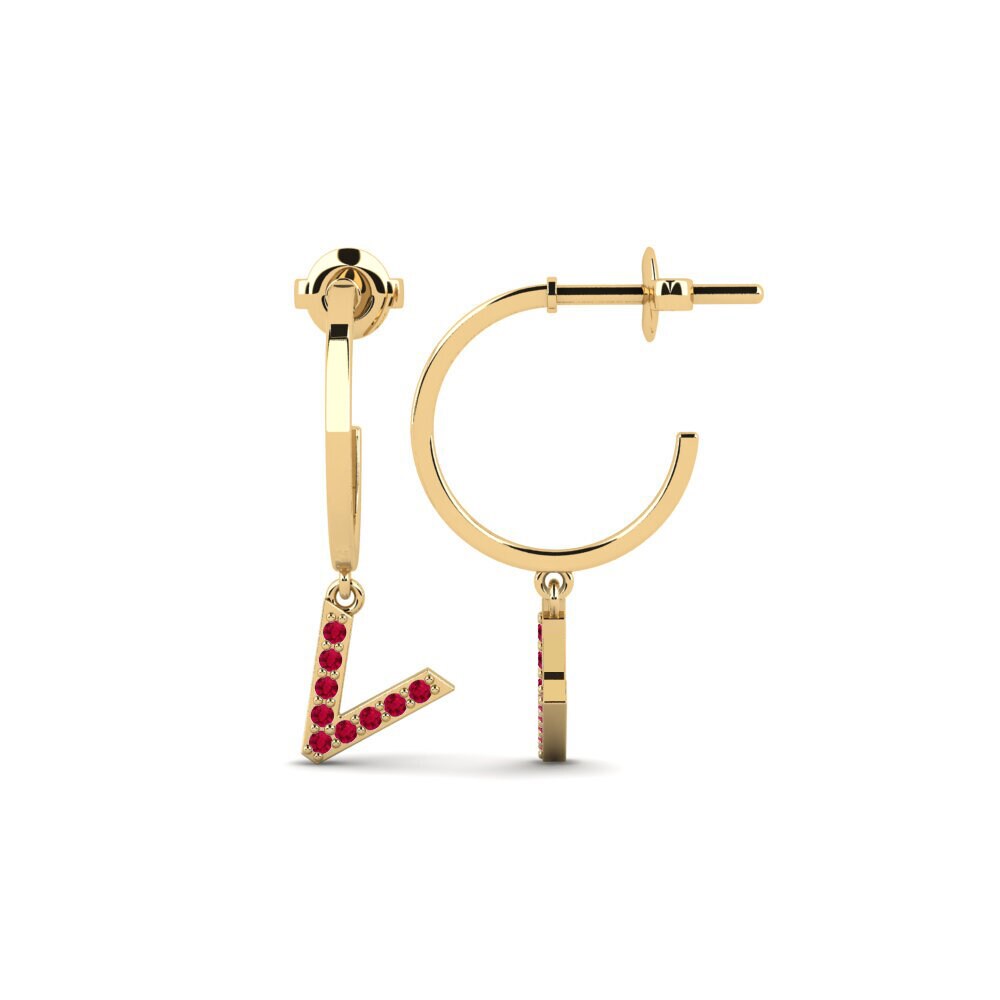 Ruby Women's Earring Bundok - V
