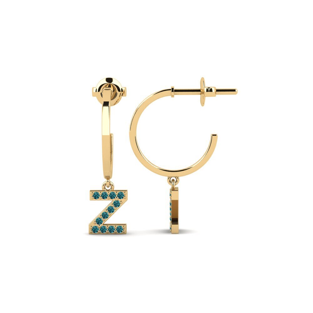 Blue Diamond Women's Earring Bundok - Z