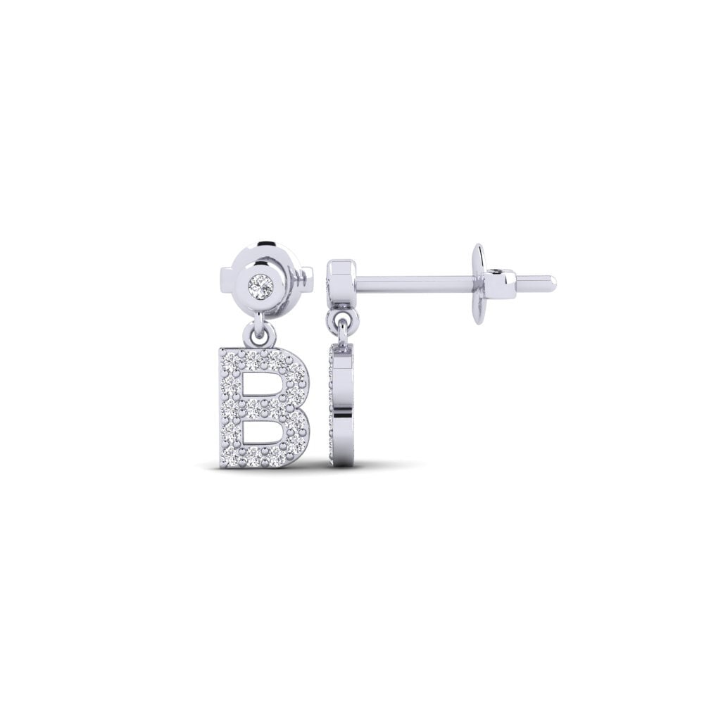 950 Palladium Women's Earring Jasorat - B