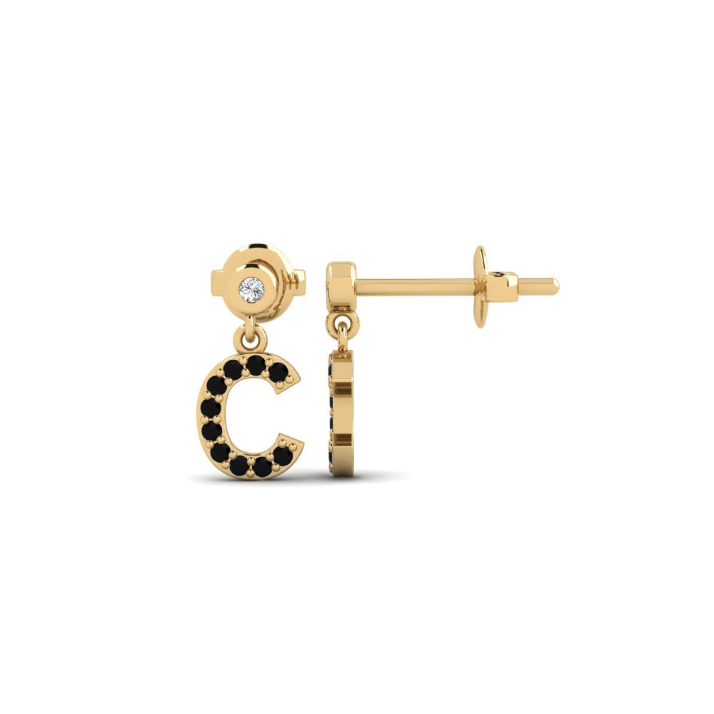 Black Sapphire Women's Earring Jasorat - C