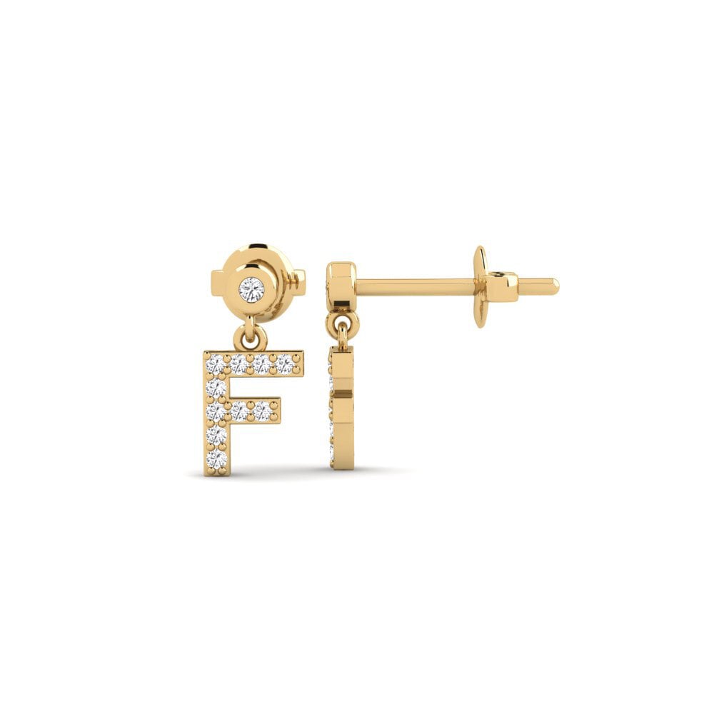White sapphire Women's Earring Jasorat - F