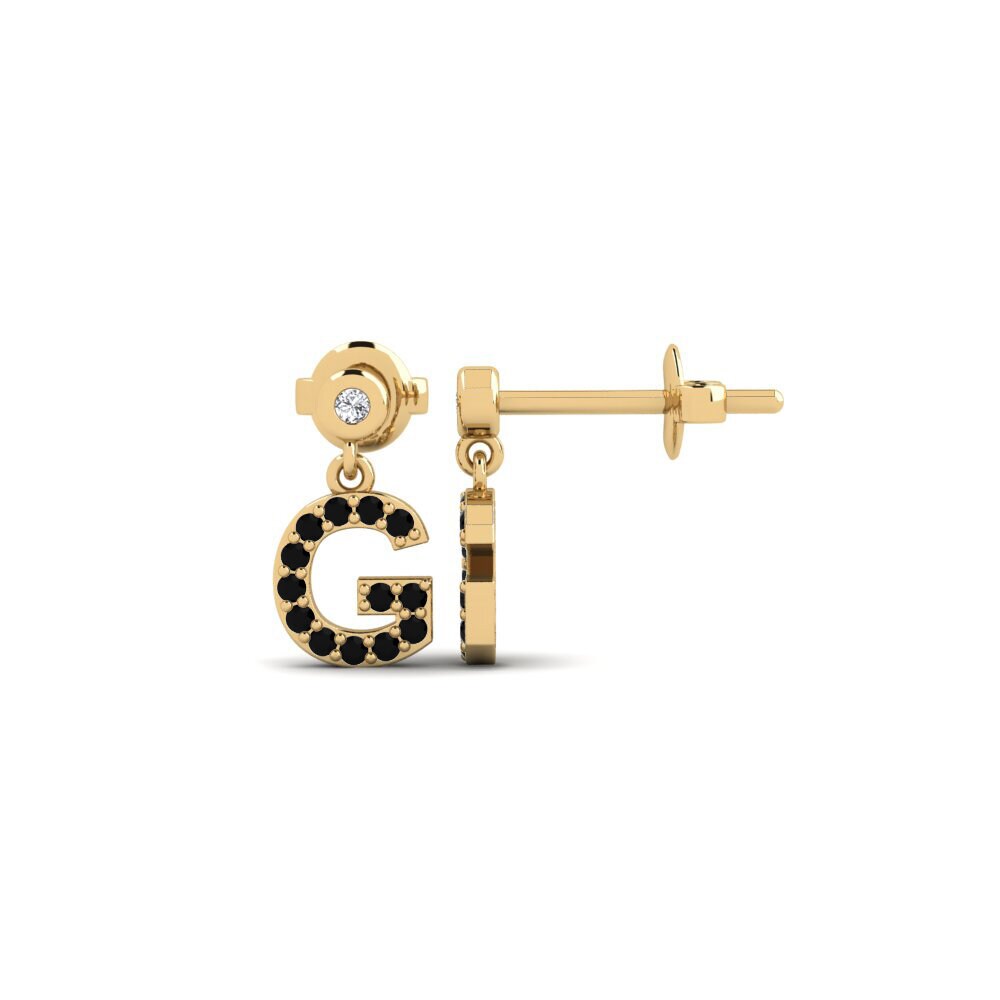 Black Sapphire Women's Earring Jasorat - G