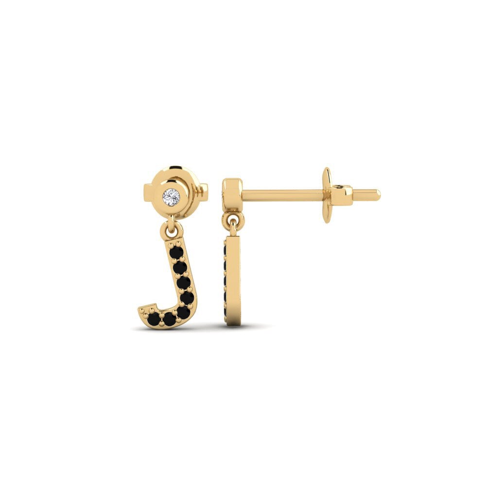 Black Sapphire Women's Earring Jasorat - J