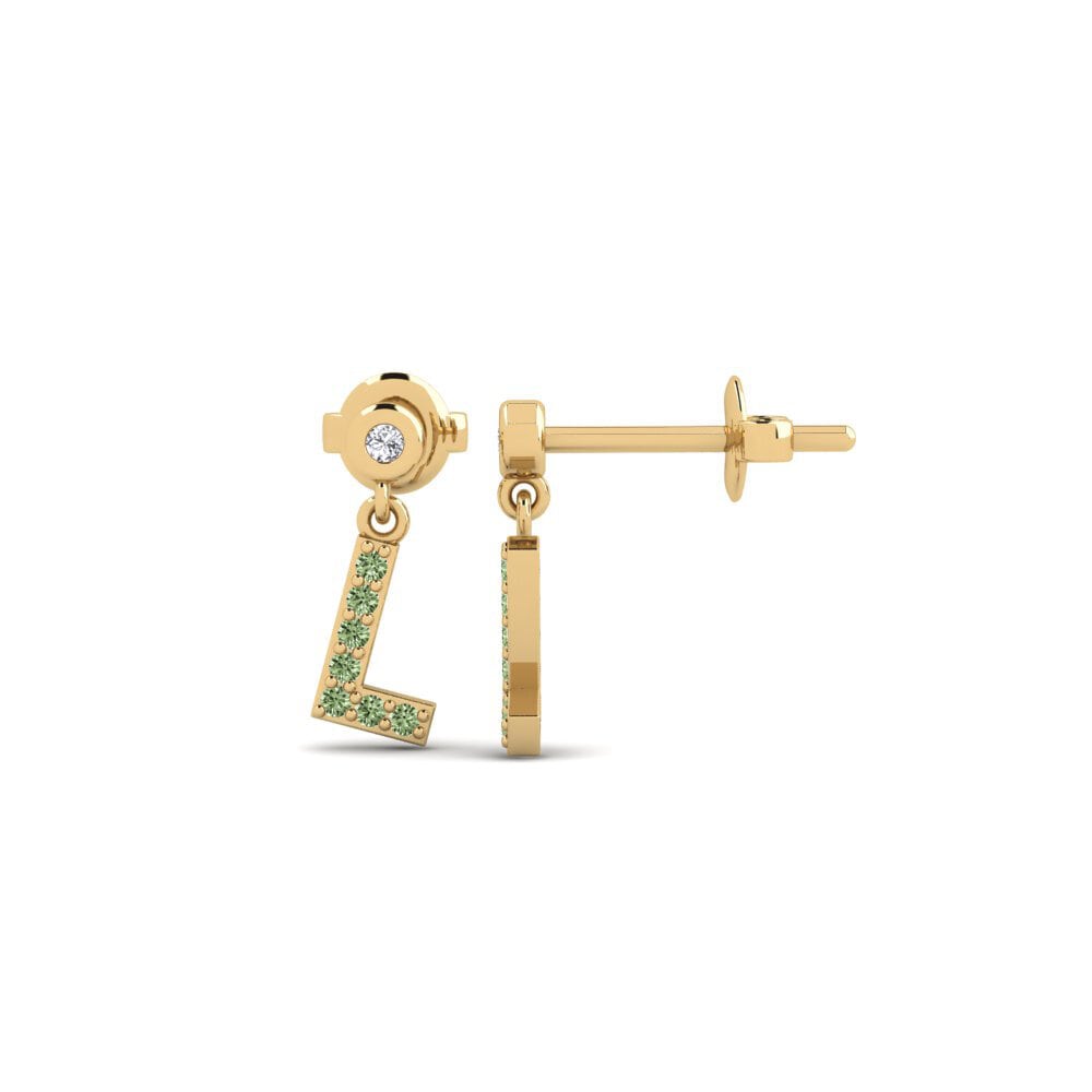 Green Diamond Women's Earring Jasorat - L