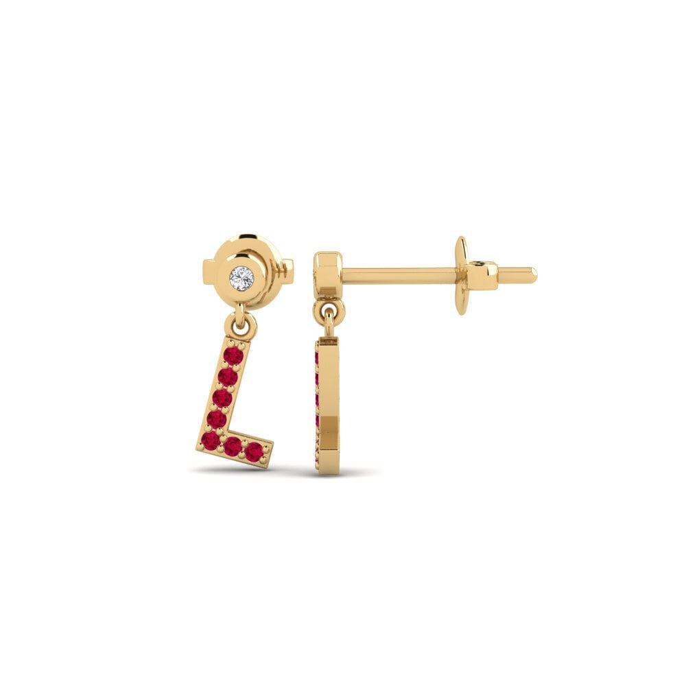 Ruby Women's Earring Jasorat - L