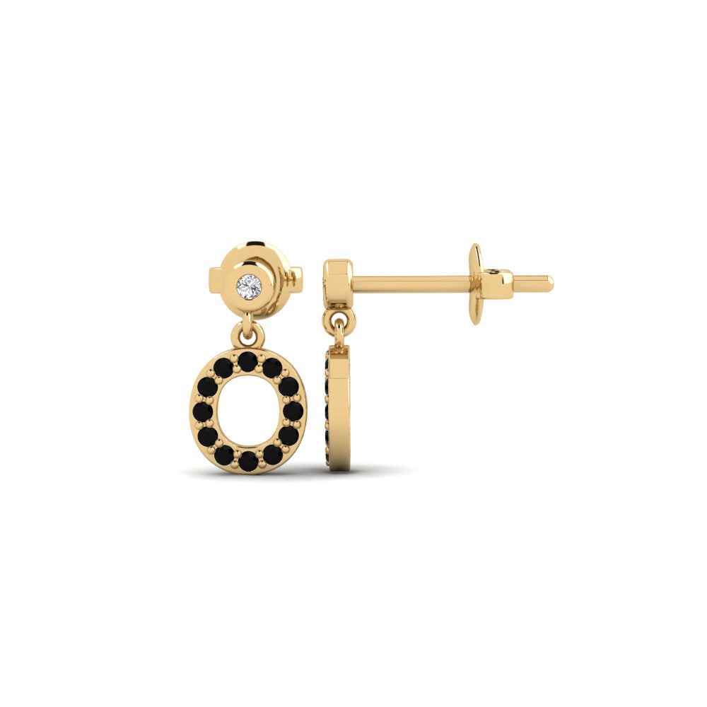 Black Sapphire Women's Earring Jasorat - O