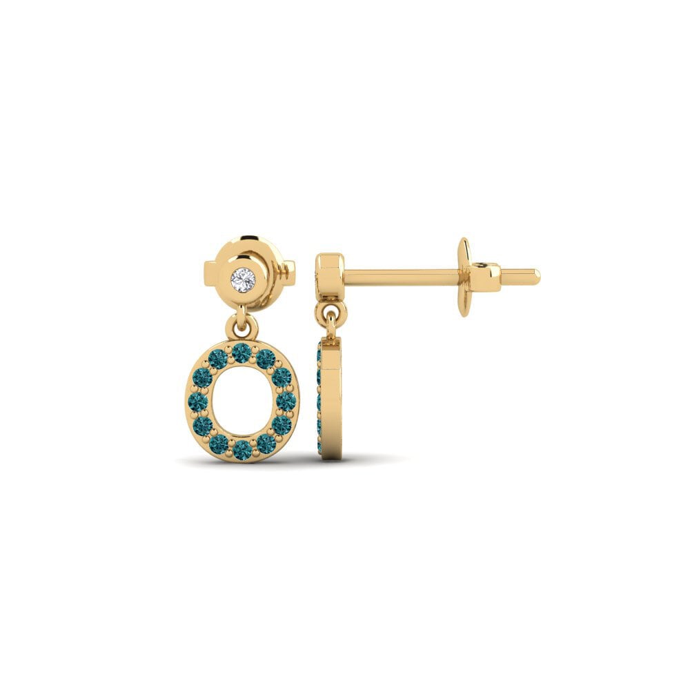 Blue Diamond Women's Earring Jasorat - O