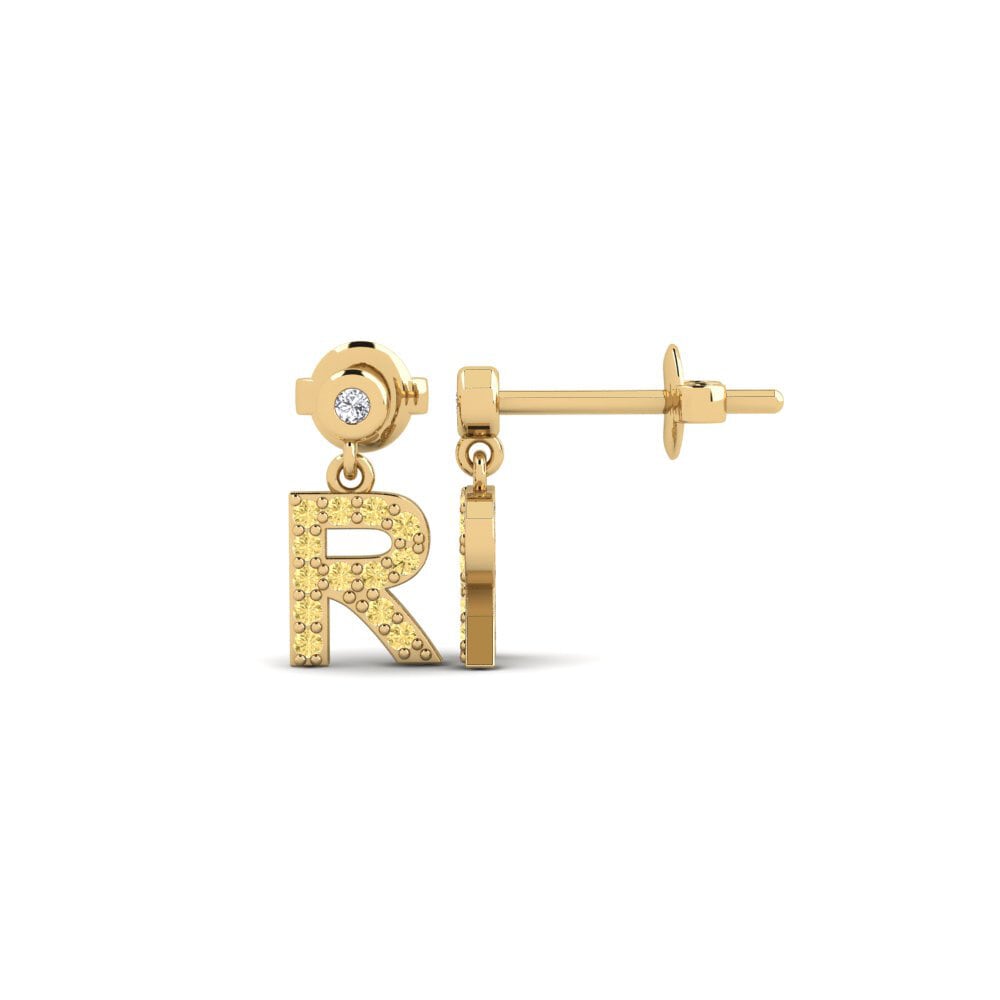 Yellow Diamond Women's Earring Jasorat - R
