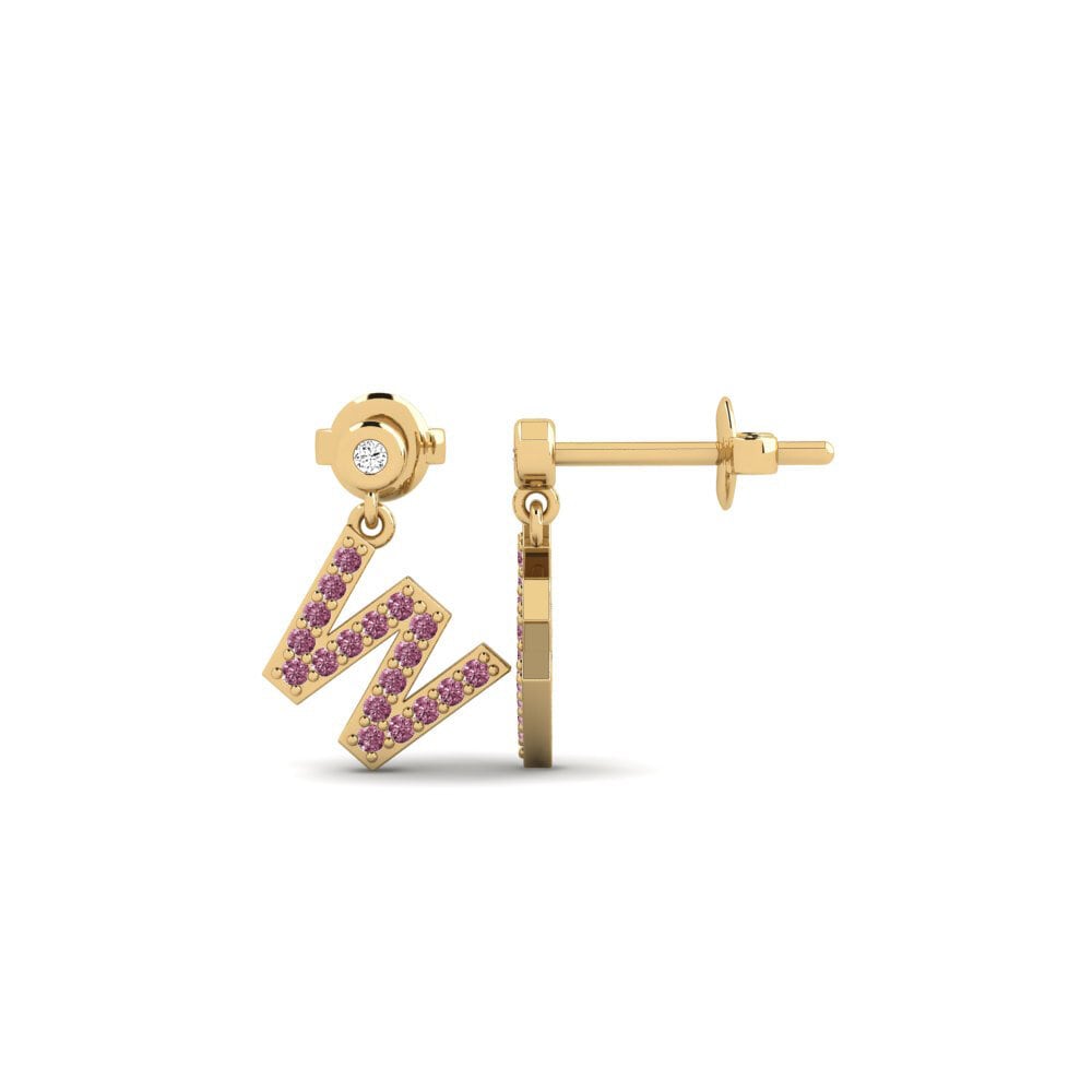 Rhodolite Garnet Women's Earring Jasorat - W