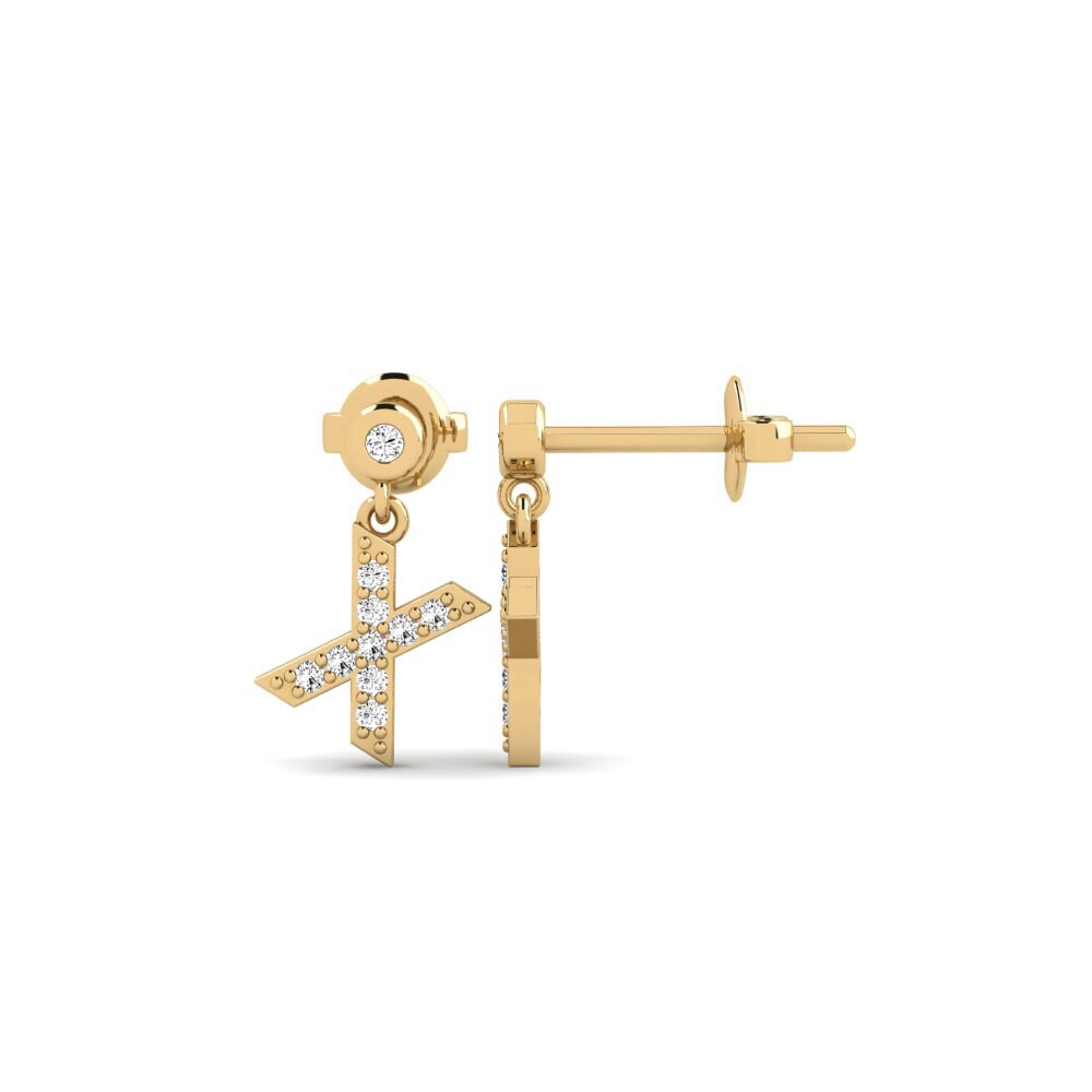 Moissanite Women's Earring Jasorat - X