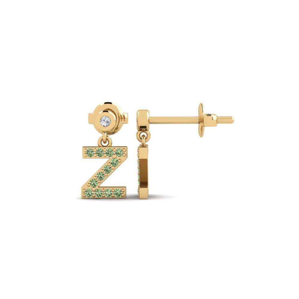 Green Diamond Women's Earring Jasorat - Z