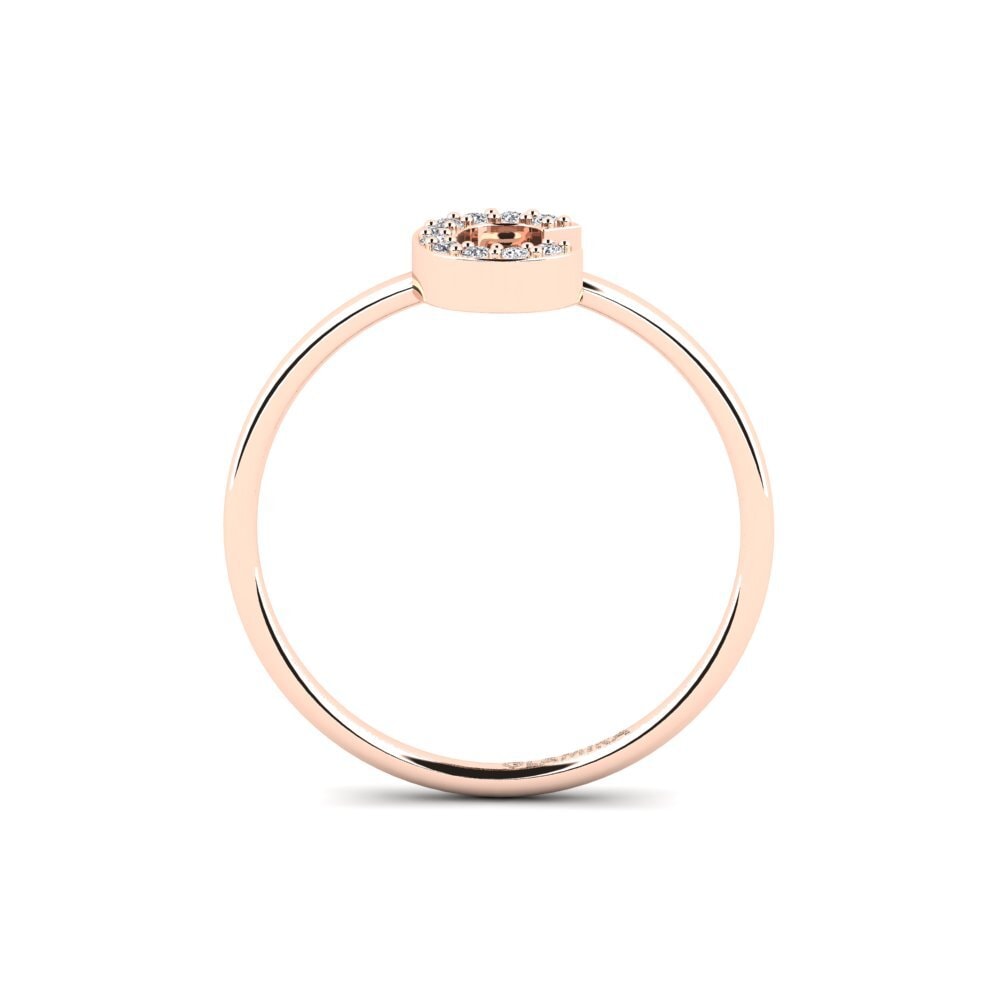 14ct Rose Gold Ring Kalns - C