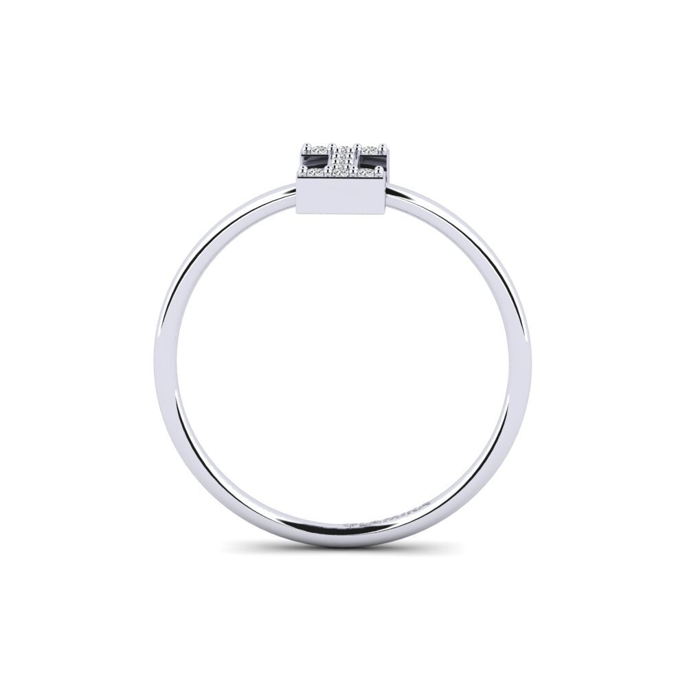 14ct White Gold Ring Kalns - I