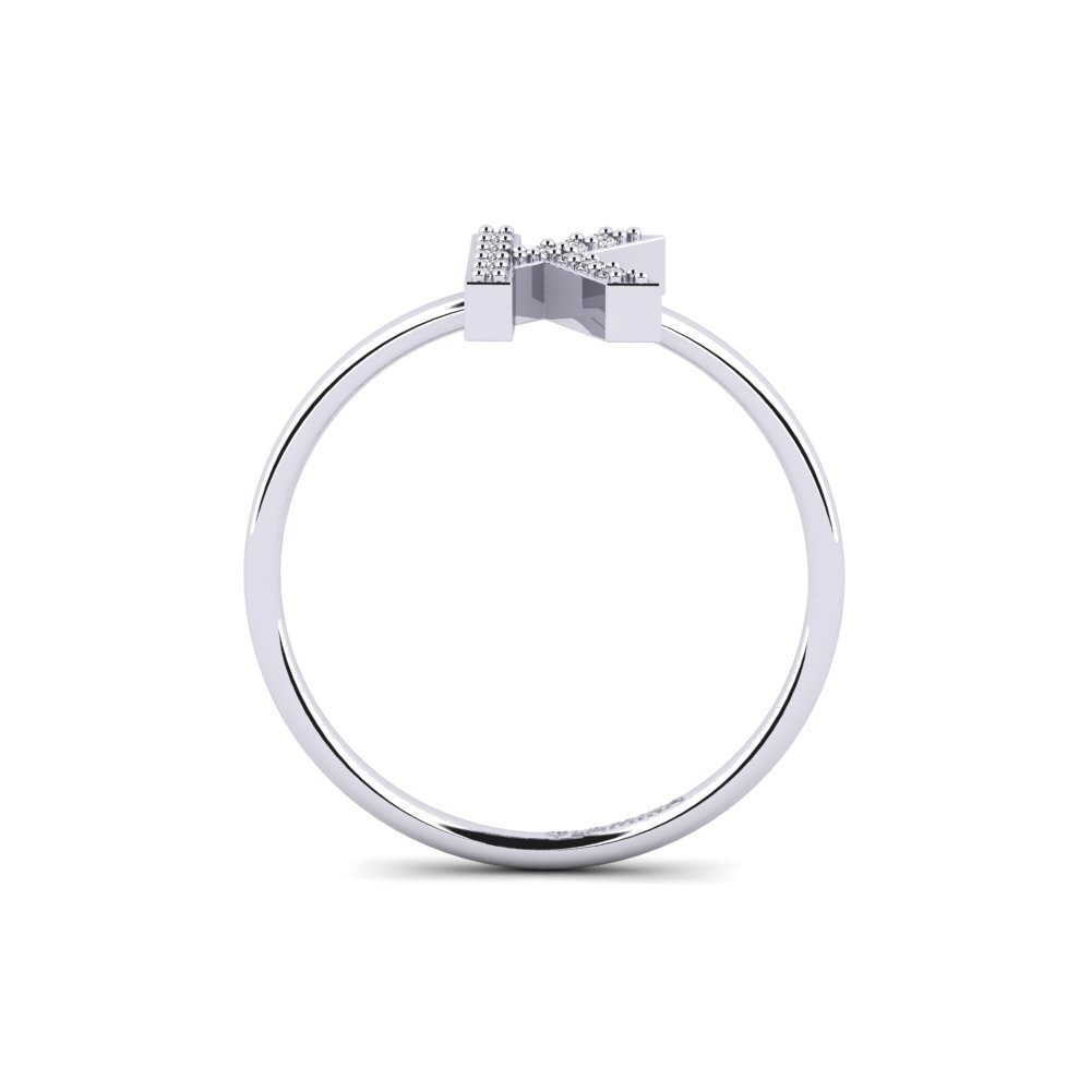 9ct White Gold Ring Kalns - K