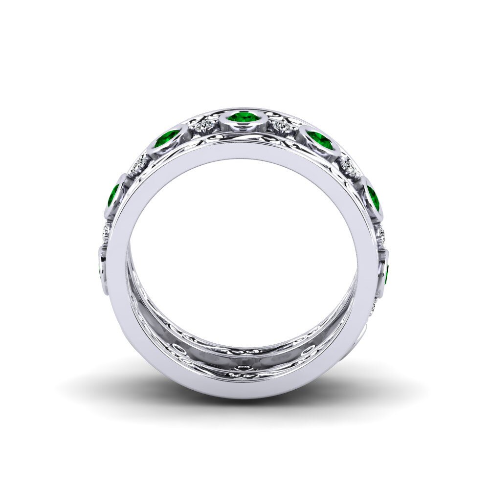 Zircônia Verde Anel Tlem