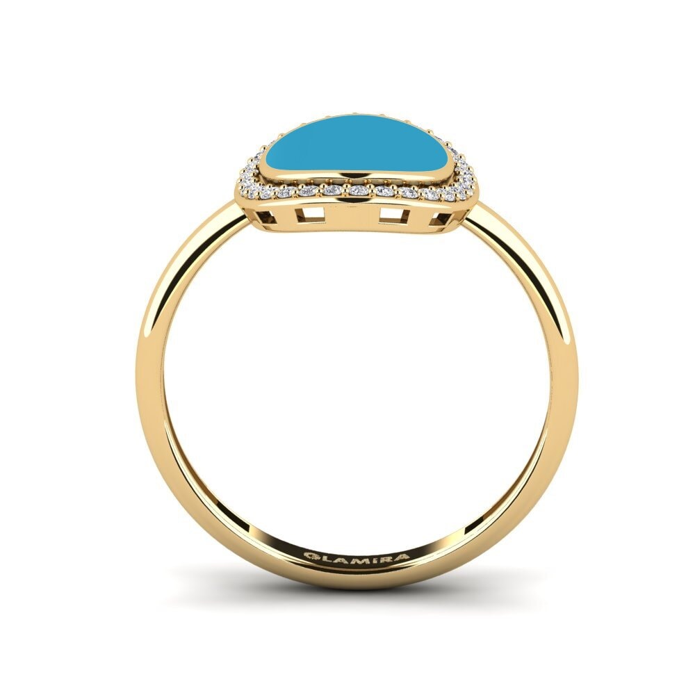 Diamant Ring Waldglas