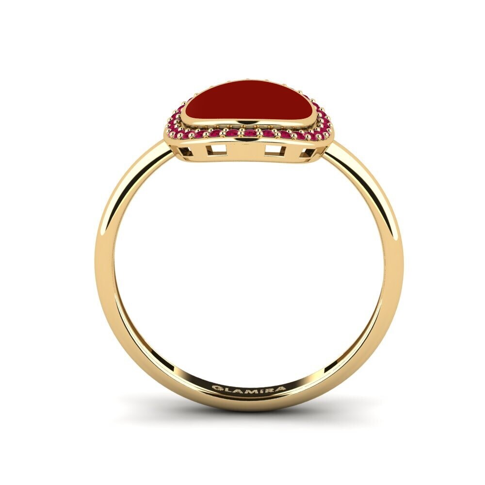 Ruby Ring Waldglas
