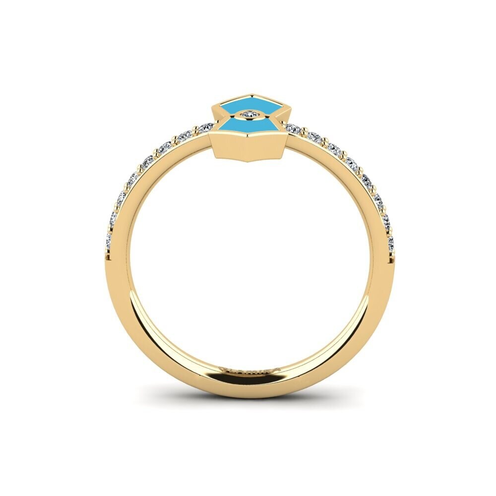 Or Jaune 9k Bague Xentosa