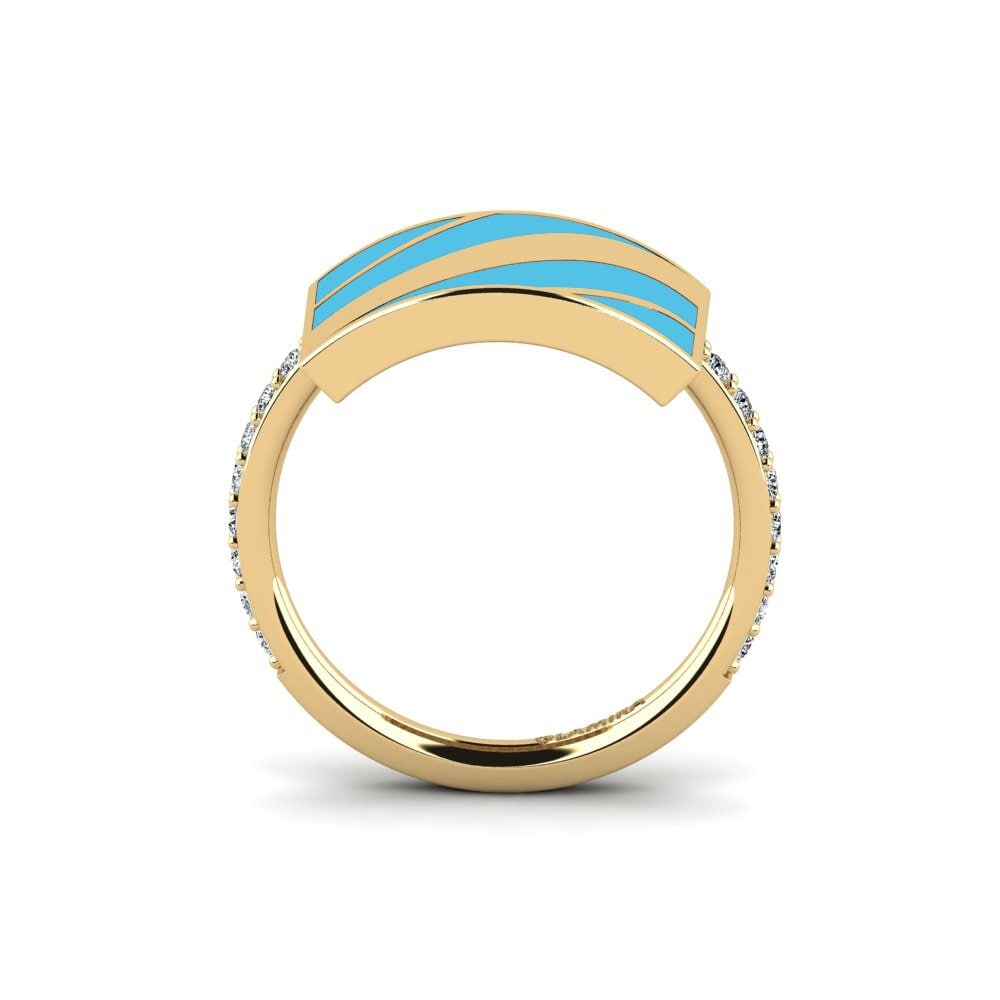 Or Jaune 9k Bague Xertoma