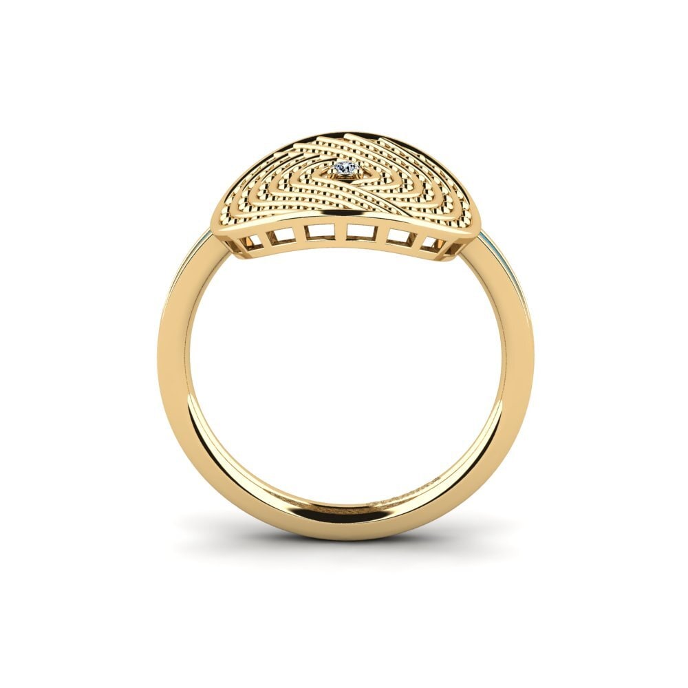 Or Jaune 9k Bague Xertopla