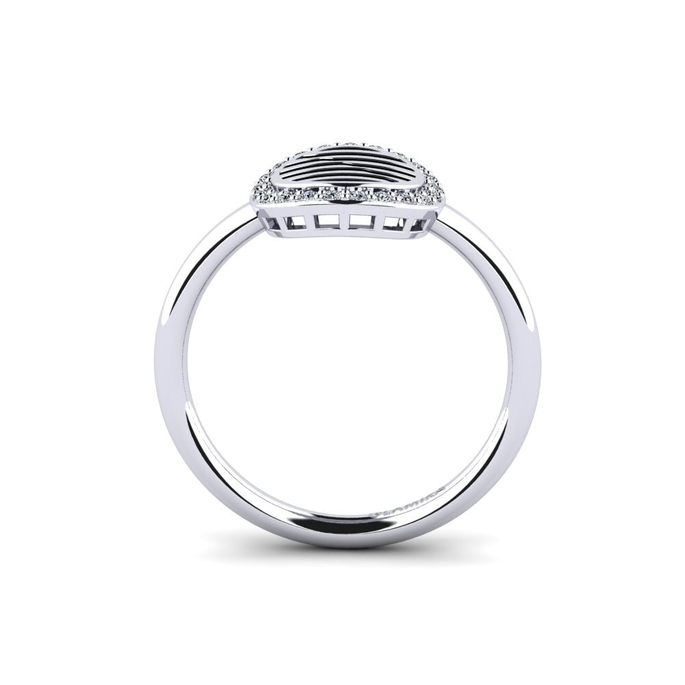 Or Blanc 14k Bague Yandinaj