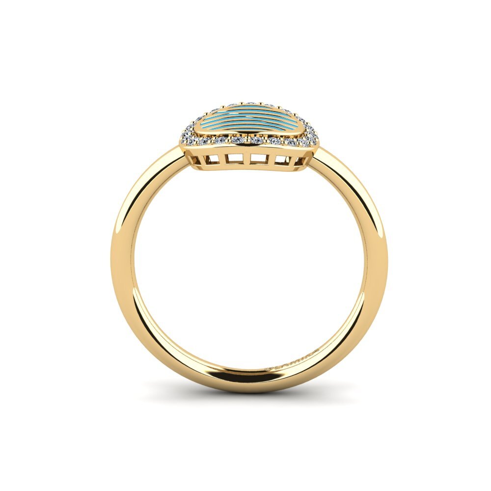 Or Jaune 9k Bague Yandinaj