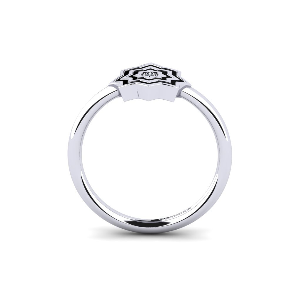 Or Blanc 14k Bague Yandinaw