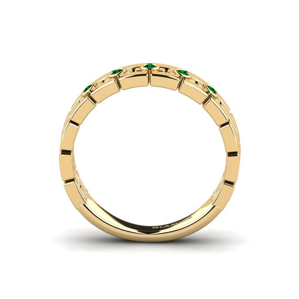 Zircônia Verde Anel Yew