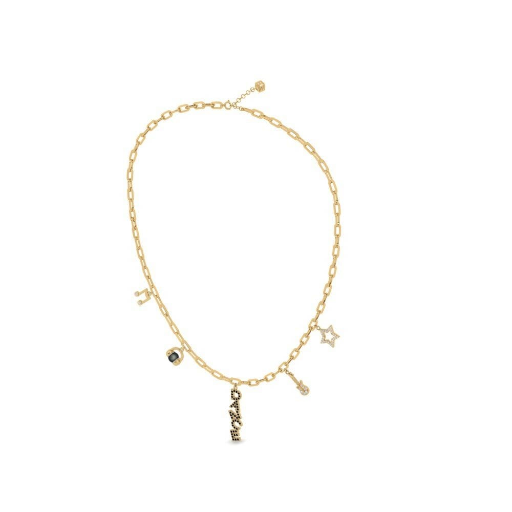 Diamant Noir Collier trombones Ariya
