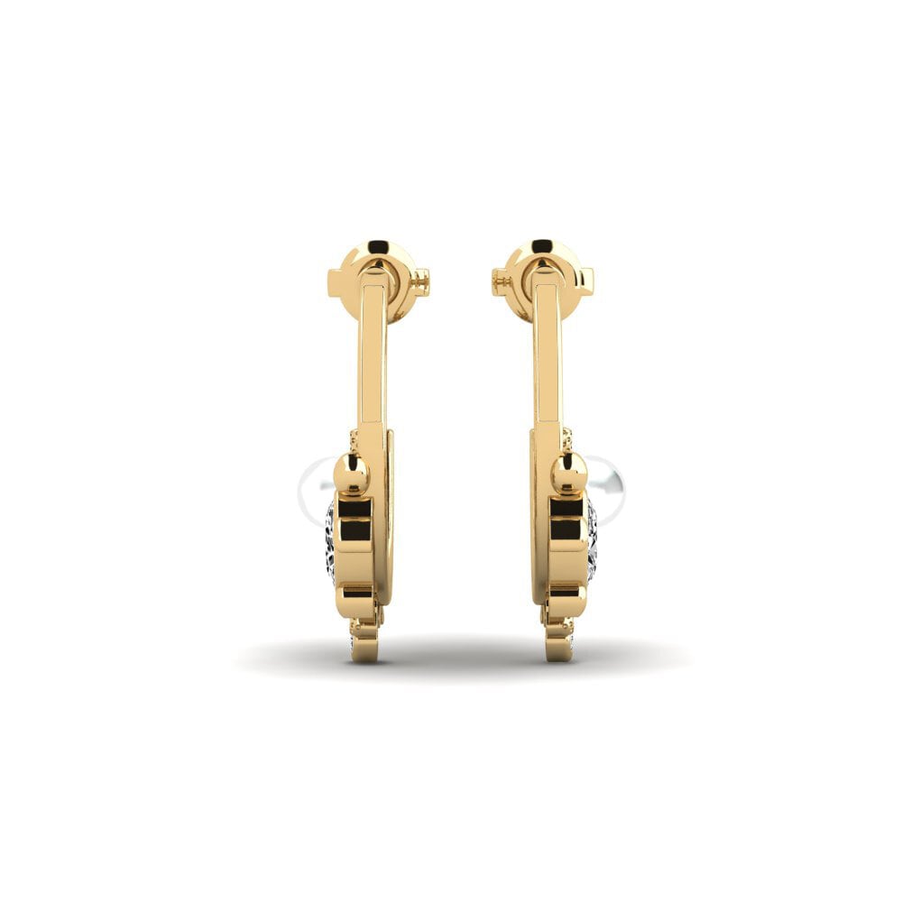 Moissanite Boucle d'oreille femme Cekpet