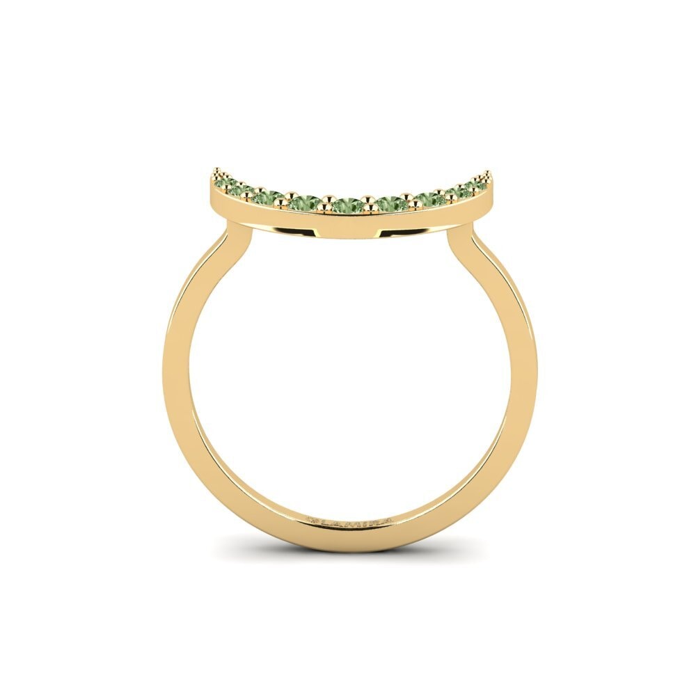 Diamante Verde Anel Esito