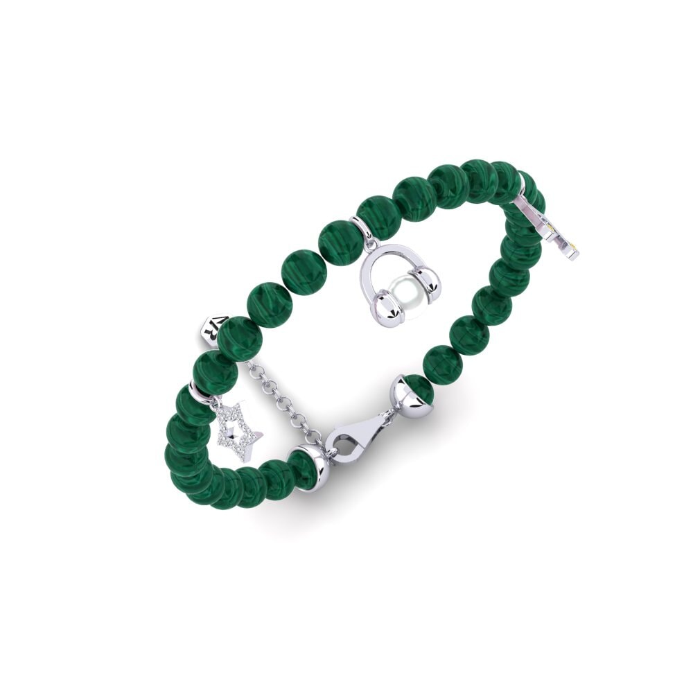 950 Platinum Yellow Diamond Women's Bracelet Essanyu