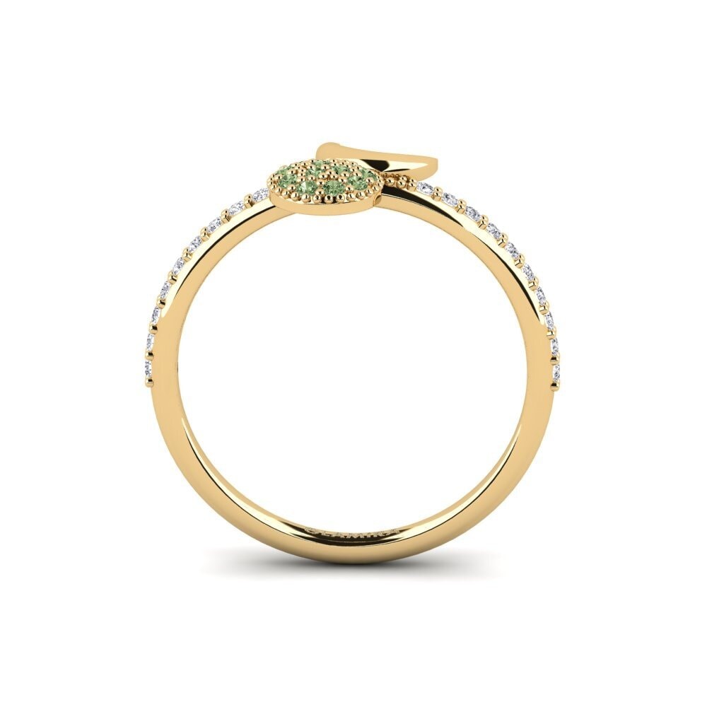 Diamante Verde Anel Framsteg