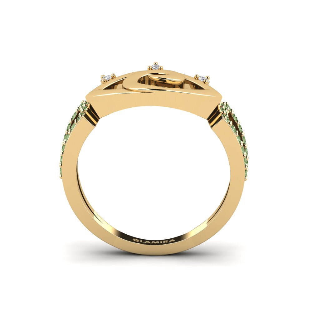 Diamante Verde Anel Liberec