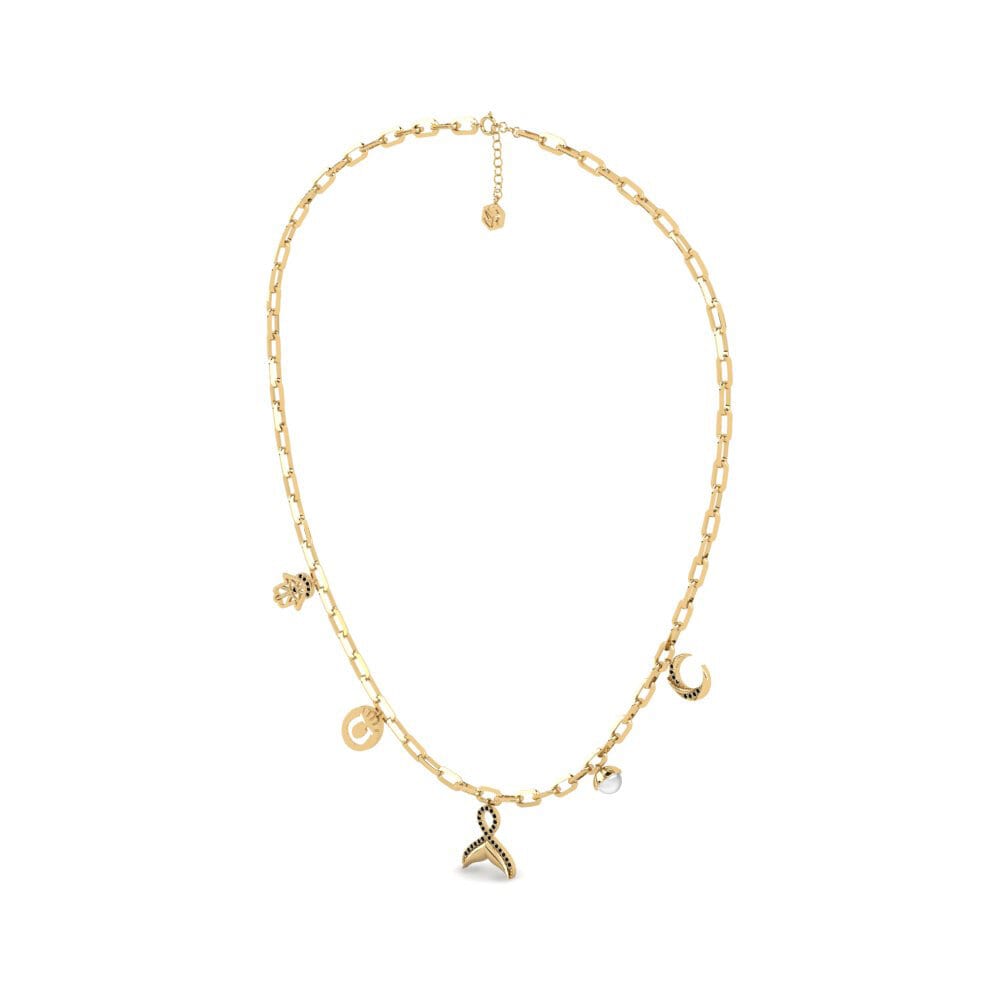 Onyx Noir Collier trombones Metinai