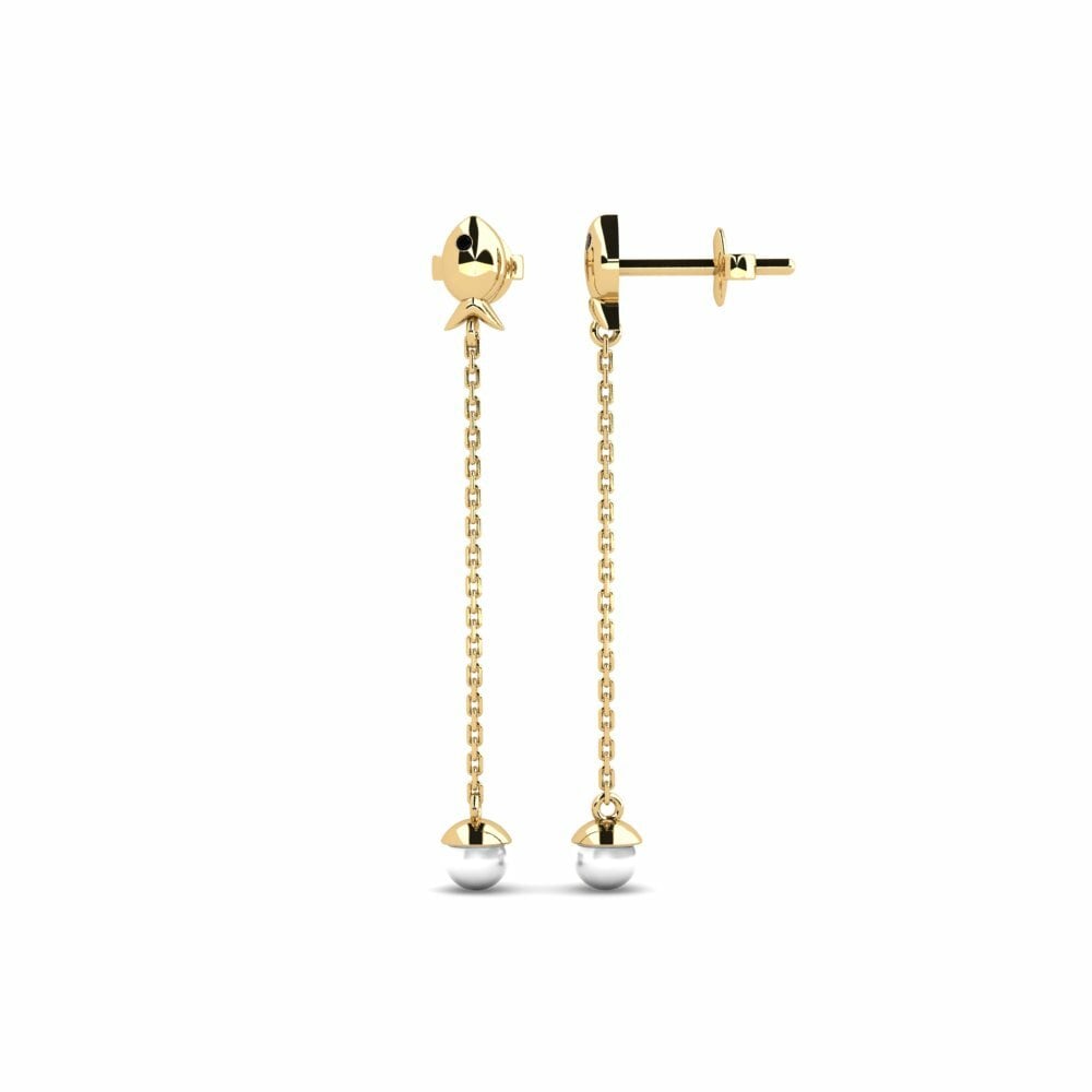 Diamant Noir Boucle d'oreille femme Menestys - A