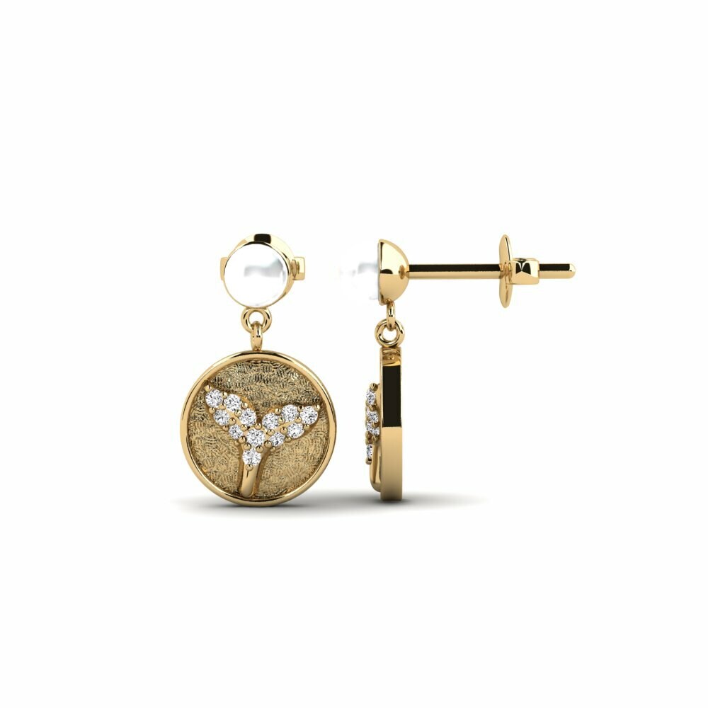 Moissanite Boucle d'oreille femme Menestys - B
