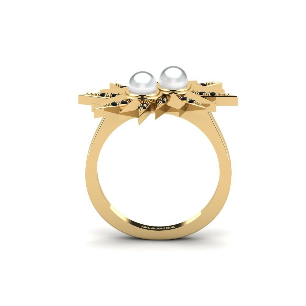 Diamant Noir Bague Larvik