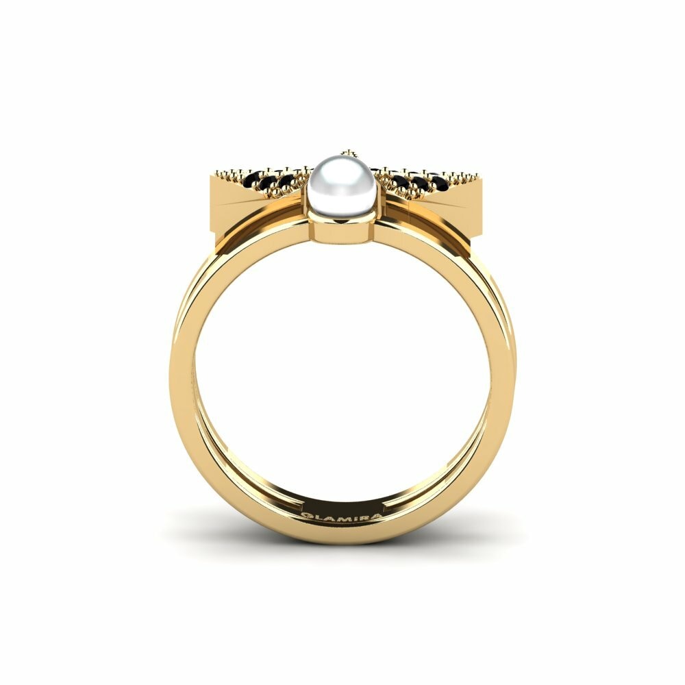 Onyx Noir Bague Zawty