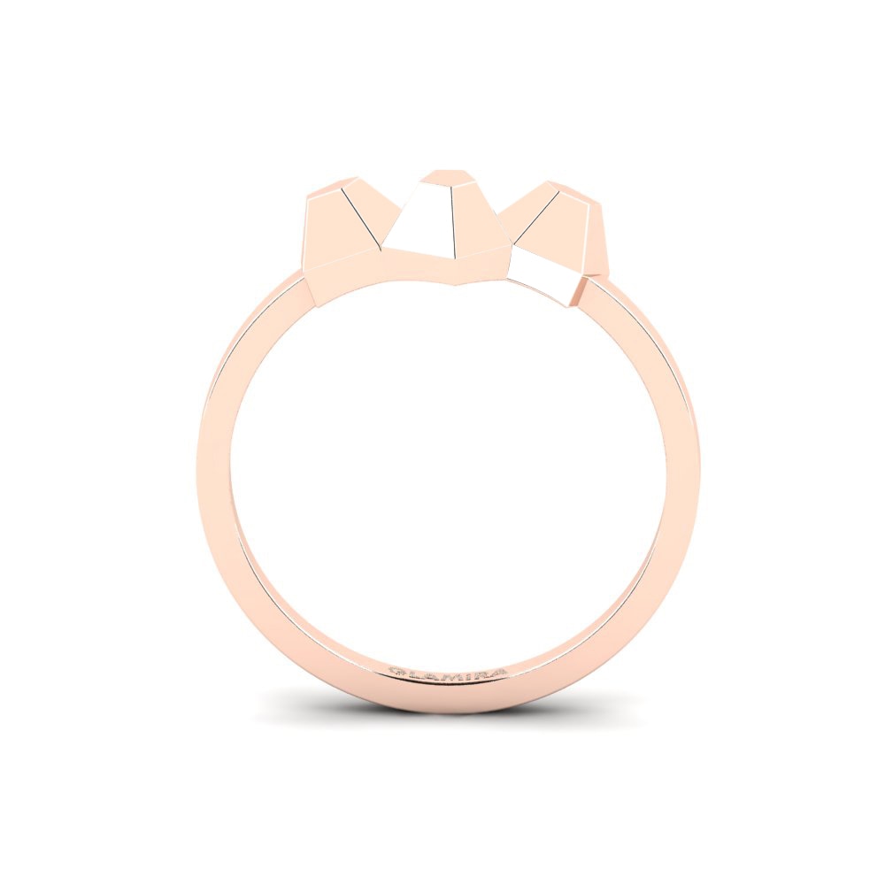 14k Oro Rosa Anillo Radium